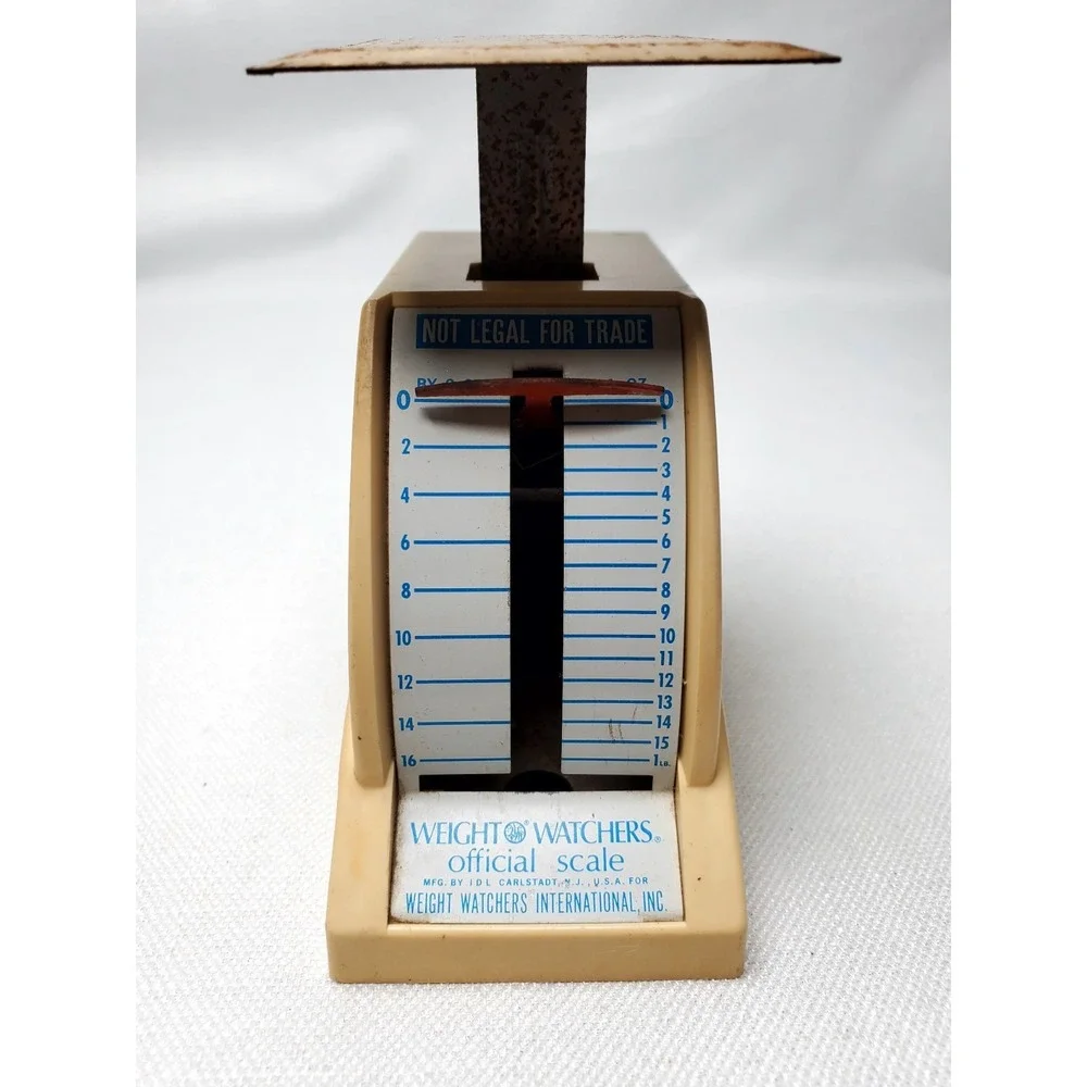 Vintage Weight Watchers Mini Plastic Mechanical‎ Food Scale 1968